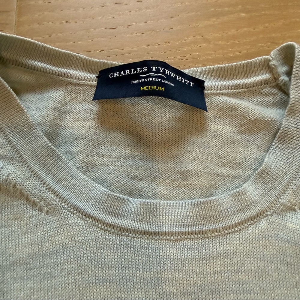 Charles Tyrwhitt Light Blue Crewneck Sweater - Picture 2 of 5